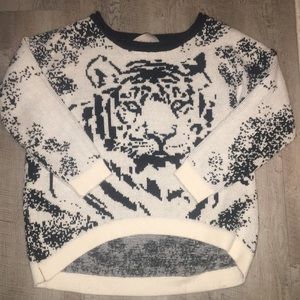 Lf hi low tiger sweater